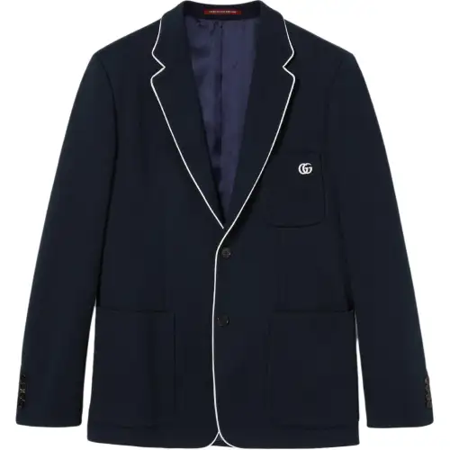 GUCCI Jackets & Coats Men's Dark Blue