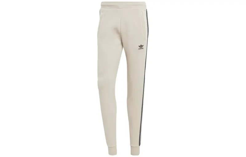 Adidas Originals Knitted Sweatpants Japan Version Men's Beige