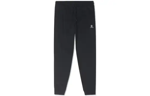 Converse Knitted Sweatpants Unisex Black Moderate Cuffed Pants
