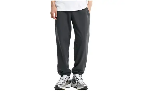 New Balance Knitted Sweatpants Men's Black Moderate Cuffed Pants