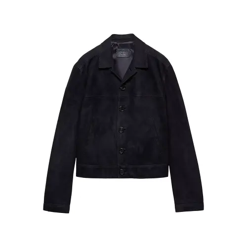 PRADA Suede Blouson Jacket