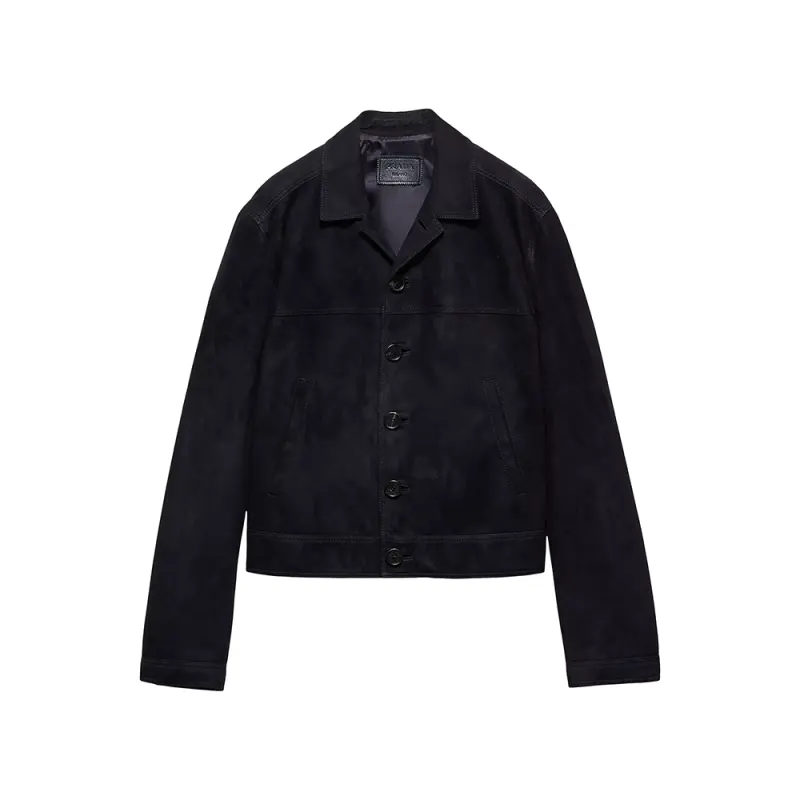 PRADA Suede Blouson Jacket