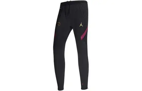 Jordan X Nike Vaporknit Paris Saint-Germain Co-branded Player's version of football training sports pants Men's black