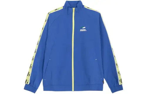 PUMA Jackets Men's Blue Stand Collar Moderate Other