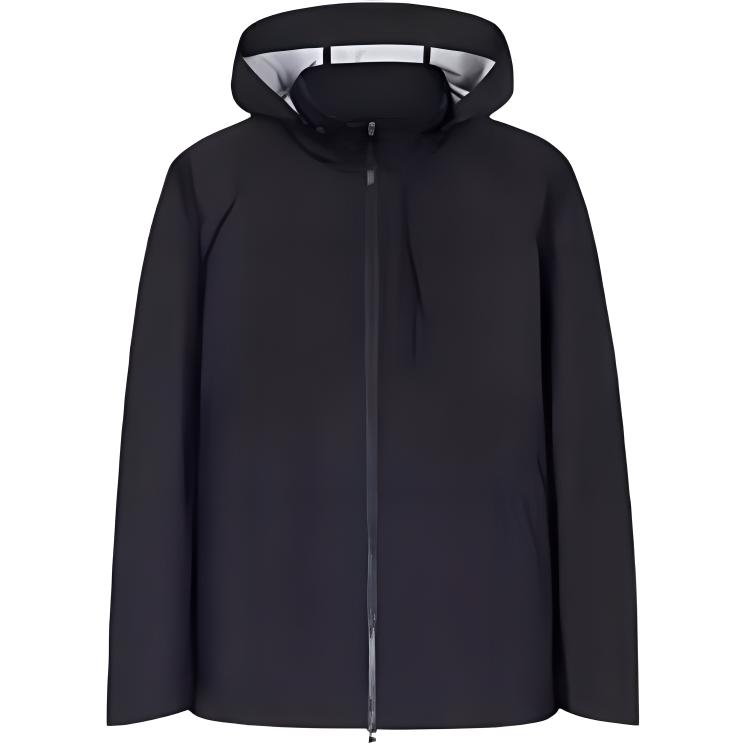 Sports keep warm down jacket with hood, trench coat