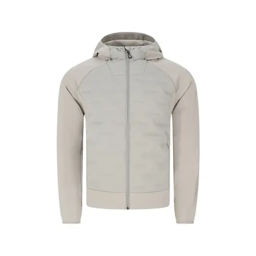 ASICS Down Jackets Men's Gray Hooded Moderate Down Jacket