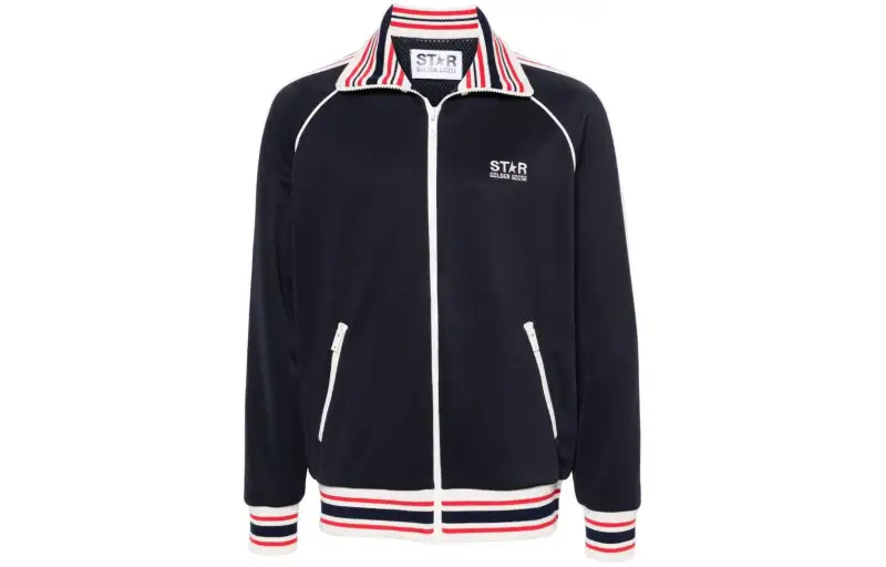 Golden Goose Logo Printed Zipped Sweatshirt