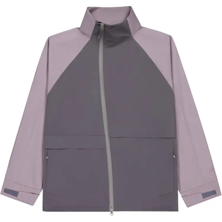 New Balance Jackets Men's Gray Stand Collar Moderate Other