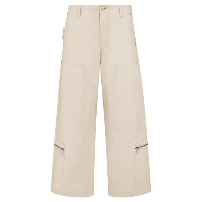 DIOR Jeans Men's White Moderate Cargo Pants