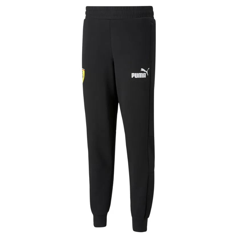 PUMA Knitted Sweatpants Unisex Black Moderate Cuffed Pants