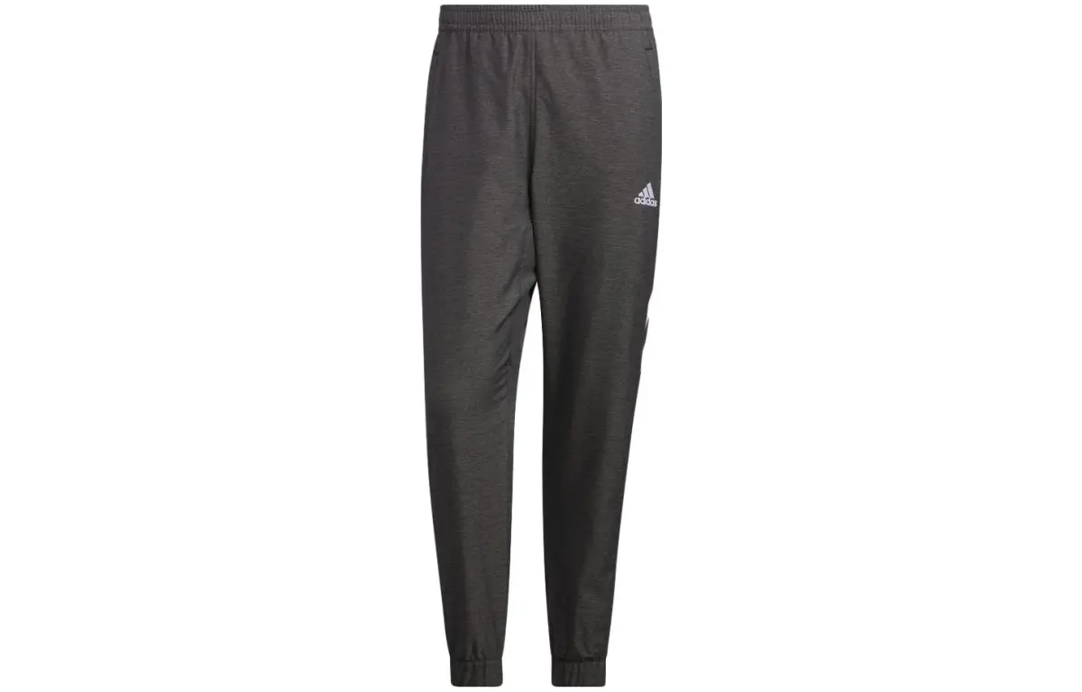 Adidas Knitted Sweatpants Men's Black Moderate Cuffed Pants