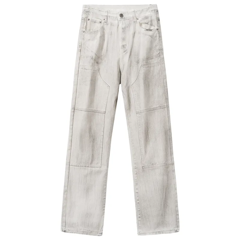 XINYINSU Jeans Unisex Moderate Straight Fit Pants