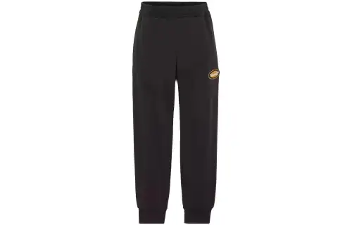 Timberland Knitted Sweatpants Men's Black Moderate Cuffed Pants