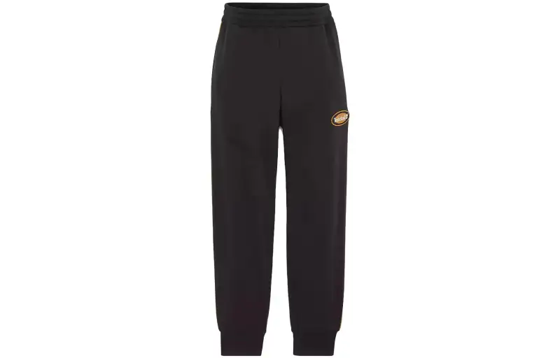 Timberland Knitted Sweatpants Men's Black Moderate Cuffed Pants