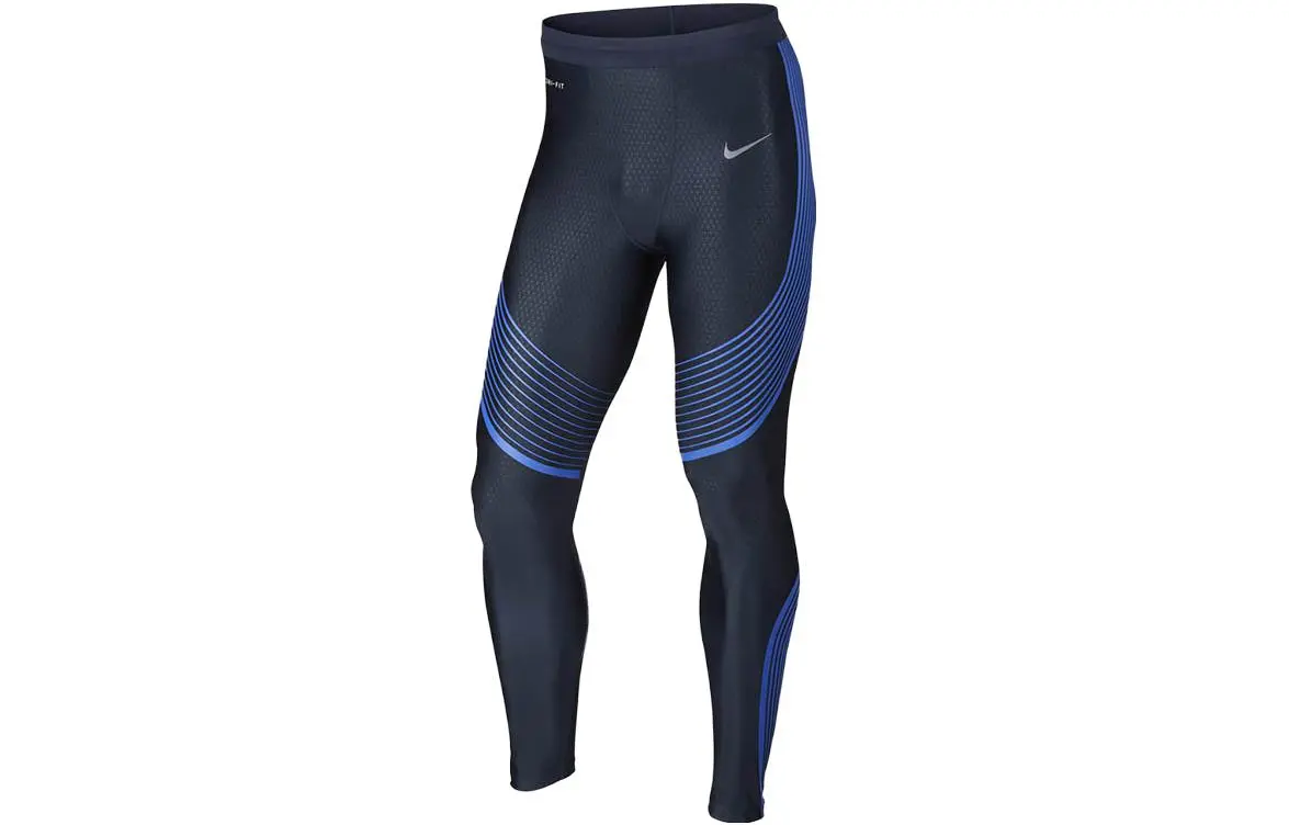 Nike Knitted Sweatpants Men's Blue Moderate Slim Fit Pants
