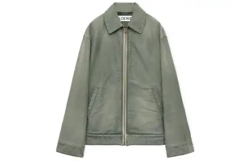 LOEWE SS24 Jackets & Coats Men's Khaki Green