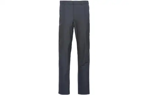PRADA Casual Pants Men's Gray Moderate Straight Fit Pants