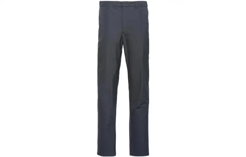 PRADA Casual Pants Men's Gray Moderate Straight Fit Pants
