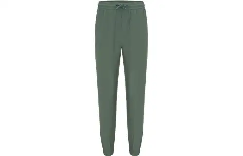 Reebok Knitted Sweatpants Men's Dark Green Moderate Cuffed Pants