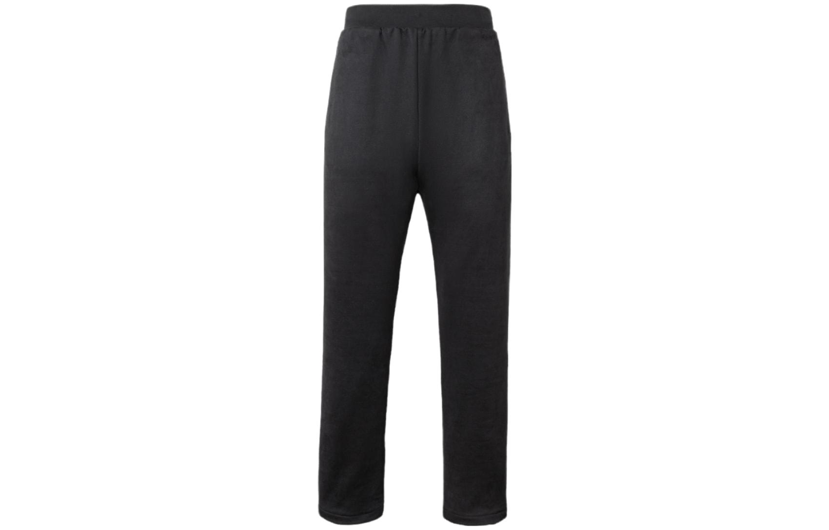 Adidas THE 2024 COLLECTION CHAPTER 01 series basketball straight mid-waist solid color knitted sweatpants, same style for men and women, charcoal black