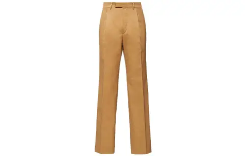 PRADA Casual Pants Men's Brown Moderate Straight Fit Pants