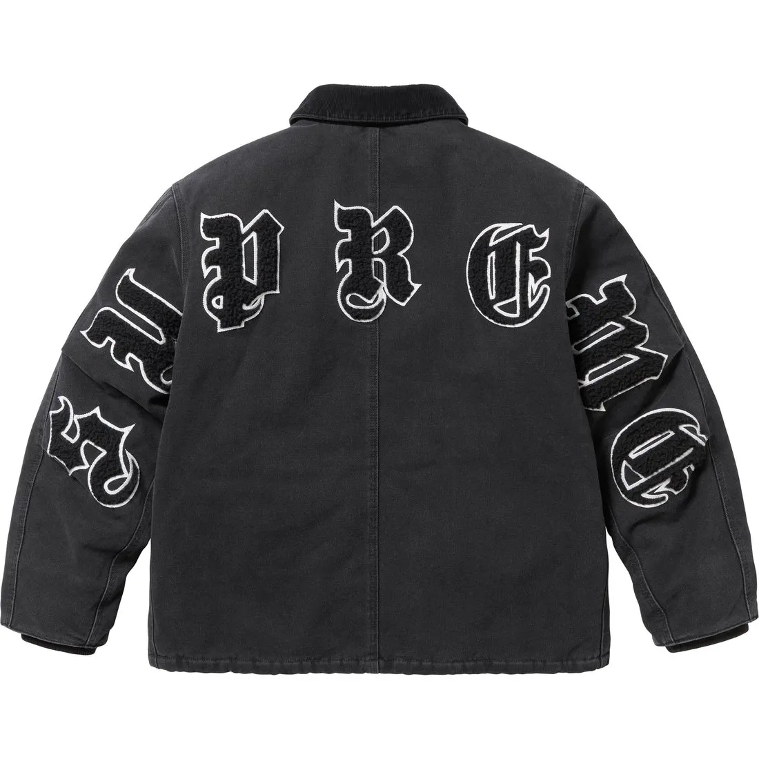 Supreme Old English Canvas Work Jacket