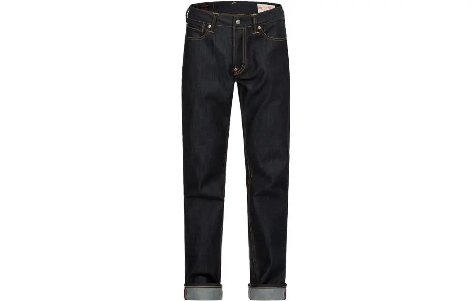 EVISU Jeans Men's Blue Moderate Straight Fit Pants