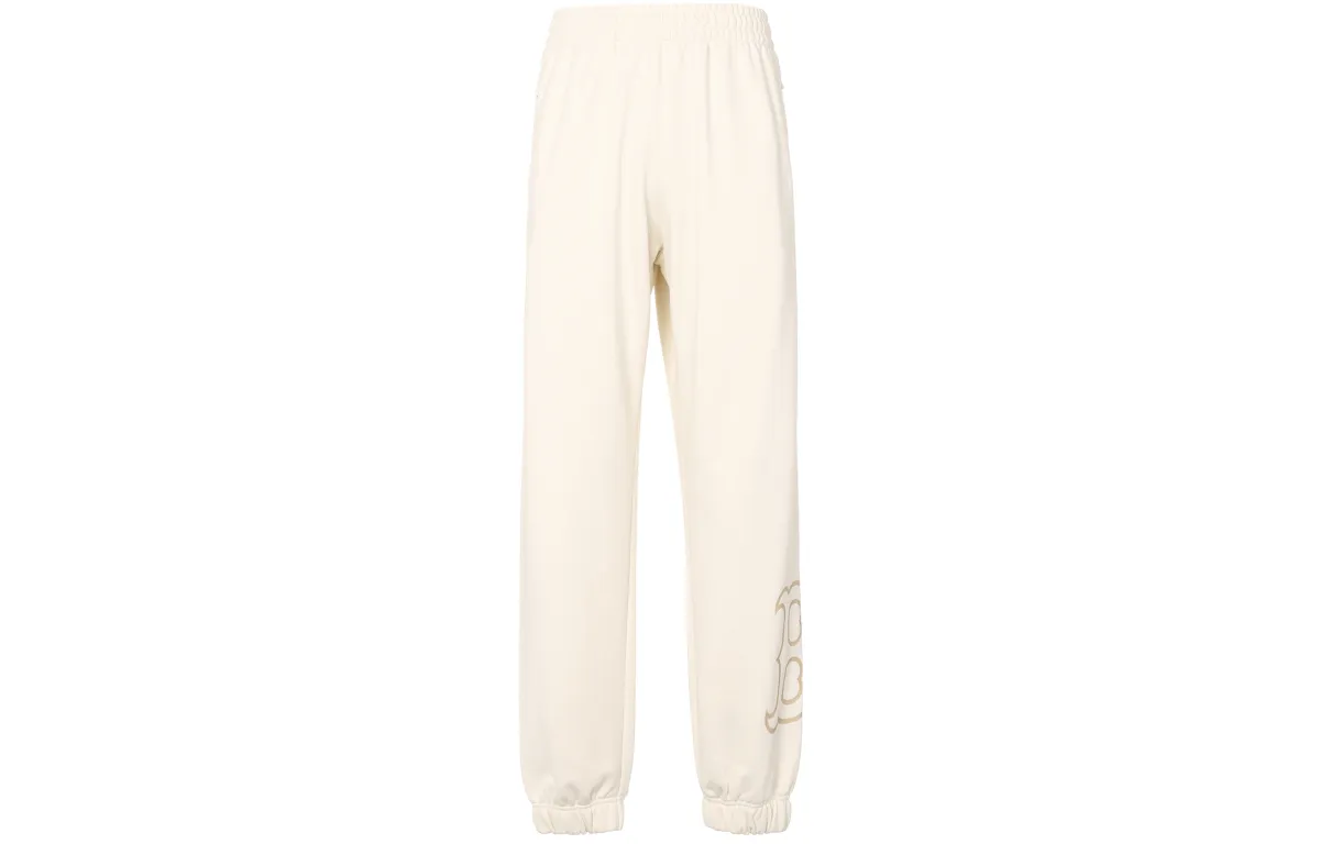 MLB FW23 Knitted Sweatpants Unisex Dark Cream