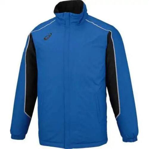 ASICS Jackets Men's Blue Stand Collar Moderate Other
