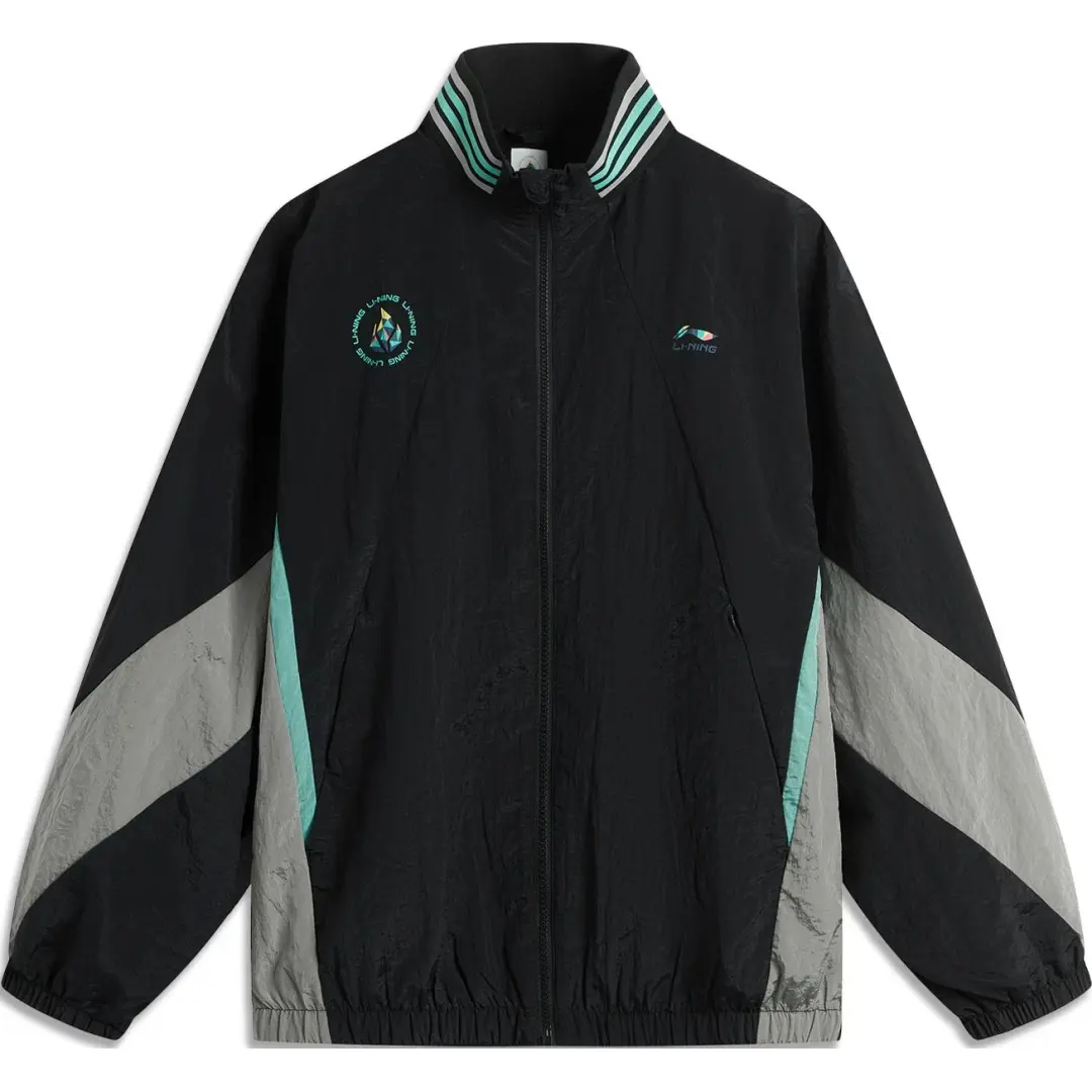Li Ning Sports Life Collection Trench Coat Unisex Black Standard White