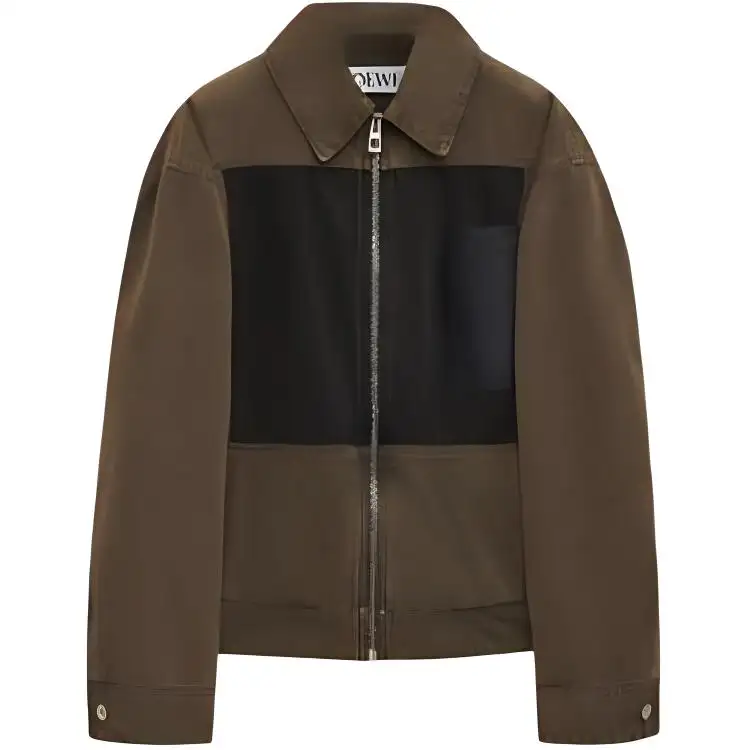 LOEWE Logo Embossed Zip Up Jacket