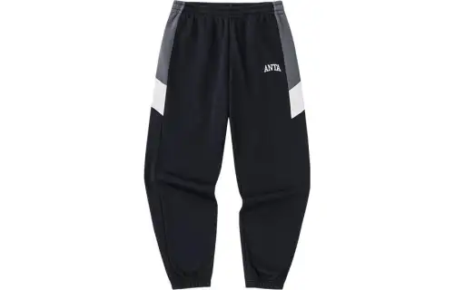 Anta Life Collection Knitted Sweatpants Men's Basic Black