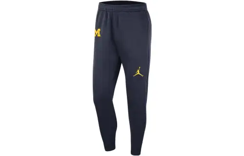 Jordan Brand Club Michigan Club Fleece Knitted Sweatpants Men's Marine Blue