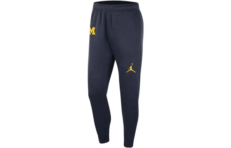Jordan Brand Club Michigan Club Fleece Knitted Sweatpants Men's Marine Blue