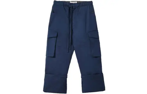 LOEWE Casual Pants Men's Petroleum Moderate Straight Fit Pants