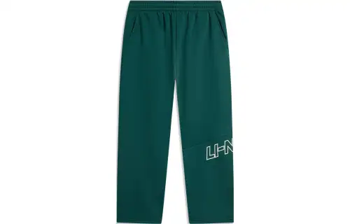 Li Ning Sports Life Collection Knitted Sweatpants Men's Pine Jasper Green