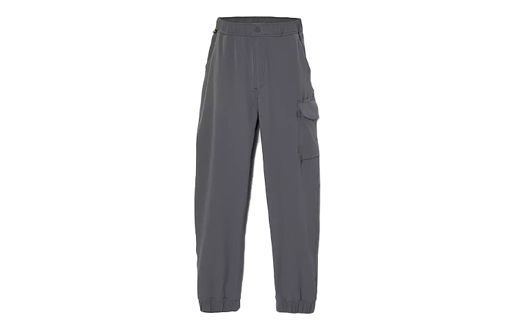 Timberland Knitted Sweatpants Men's Gray Moderate Cuffed Pants