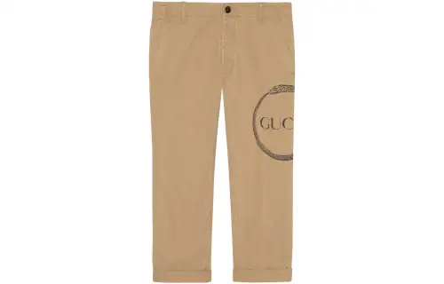 GUCCI SS22 Casual Pants Men's Khaki