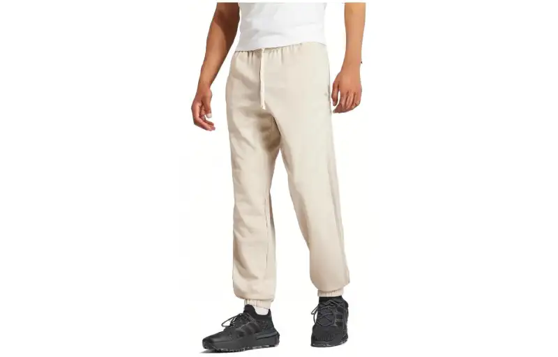 Adidas Originals Knitted Sweatpants Men's White Moderate Cuffed Pants