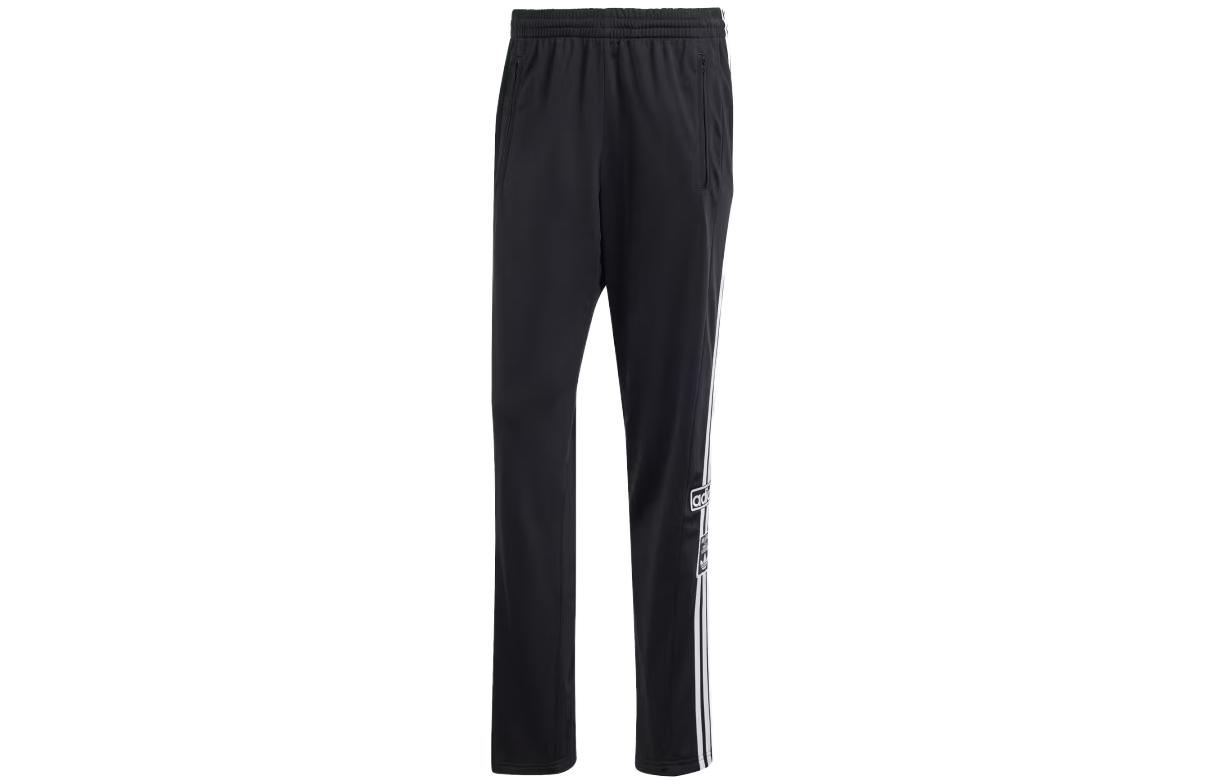 Adidas originals Classics Adibreak Adicolor Classics Adibreak Pants Retro sports side three stripes colorblock elastic waist buttoned knitted sweatpants men's black