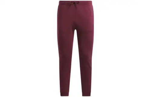 Reebok Knitted Sweatpants Men's Maroon Moderate Cuffed Pants