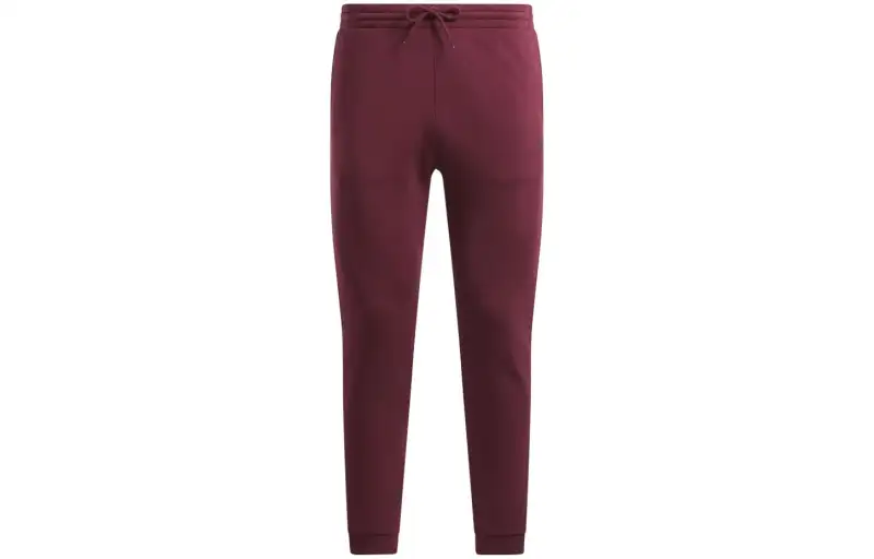 Reebok Knitted Sweatpants Men's Maroon Moderate Cuffed Pants