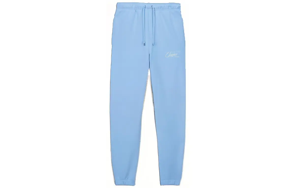 Jordan X Union Jordan X UNION Knitted Sweatpants Unisex Sky Blue Moderate Cuffed Pants