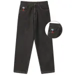 MIND ERROR Jeans Unisex Thickened Straight Fit Pants