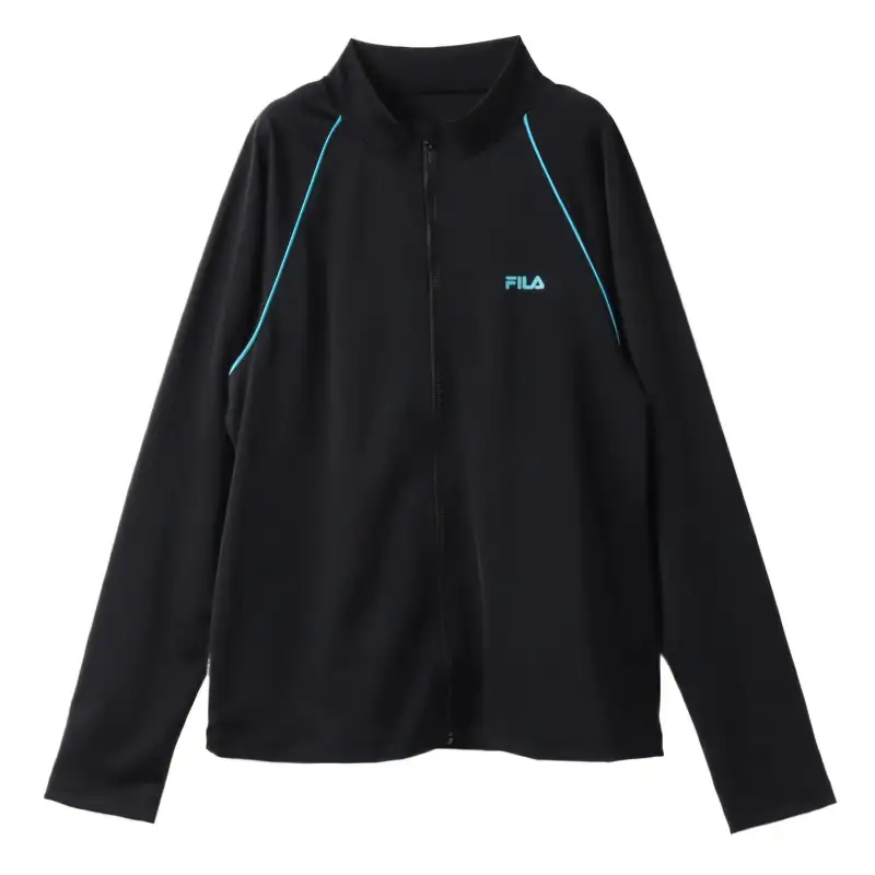 FILA Jackets Men's Black Stand Collar Moderate Soft Shell