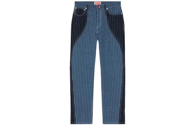 KENZO Loose Patchwork Jeans