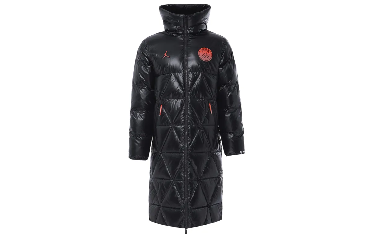 Jordan Paris Saint Germain Puffer Jacket Men's Gray Black
