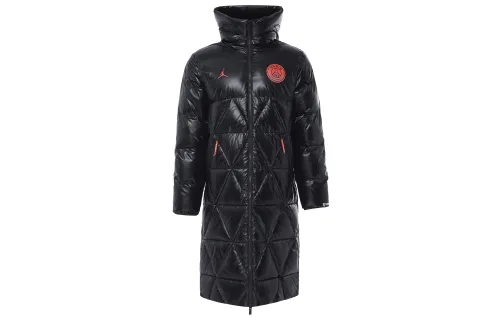 Jordan Paris Saint Germain Puffer Jacket Men's Gray Black