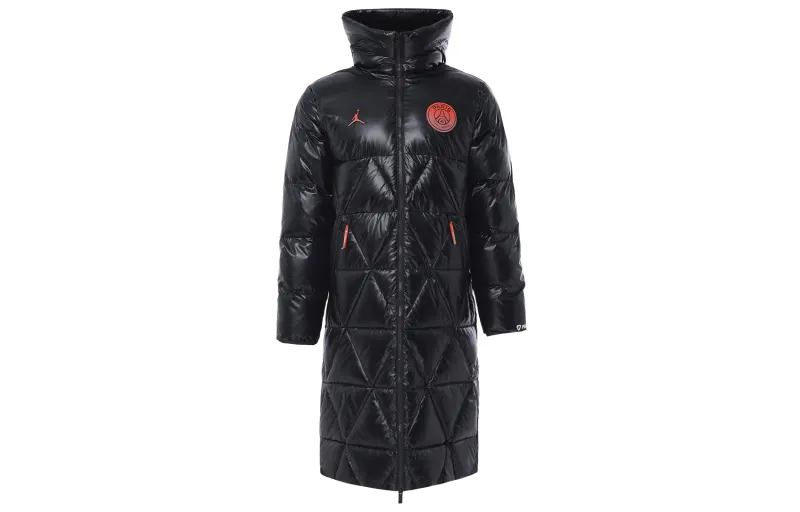 Jordan Paris Saint Germain Puffer Jacket Men's Gray Black