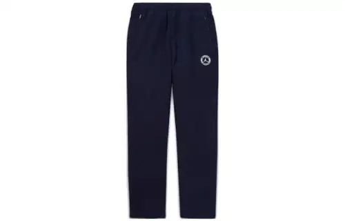 Jordan Knitted Sweatpants Men's Marine Blue Moderate Straight Fit Pants